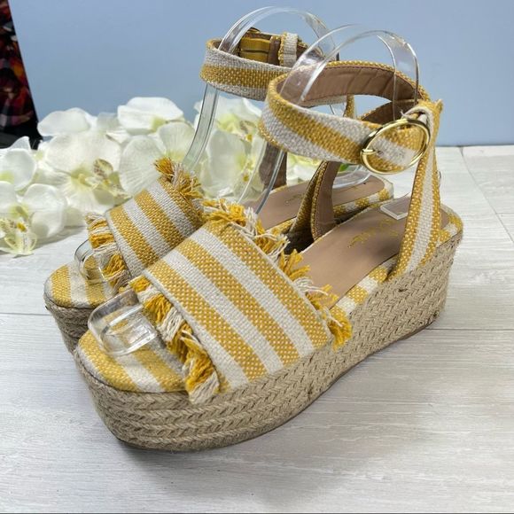 SOLD Lulus Striped Espadrille Platform Sandals - Picture 6 of 10